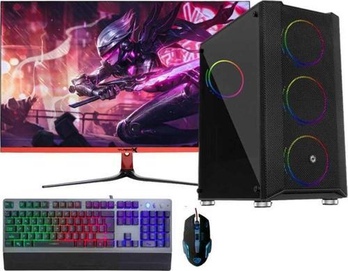 DRx245 i5 10400F 8GB Ram 256GB M.2 NVMe 4GB GTX1050Ti 27 inç Monitör Oyun Bilgisayarı