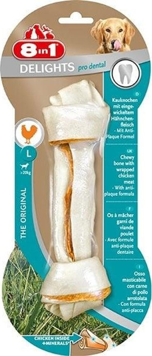 8 In 1 Delights Bones Pro Dental Ağız Bakım Kemiği L Boy 85 Gr