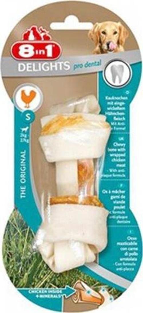 8 In 1 Delights Pro Dental Düğümlü Tavuk Etli Köpek Kemiği 35 Gr