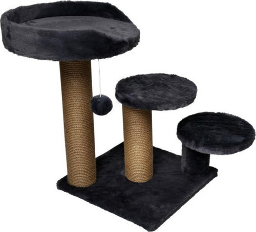 65x65x60 cm Kedi Oyun ve Tırmalama Platformu Gri
