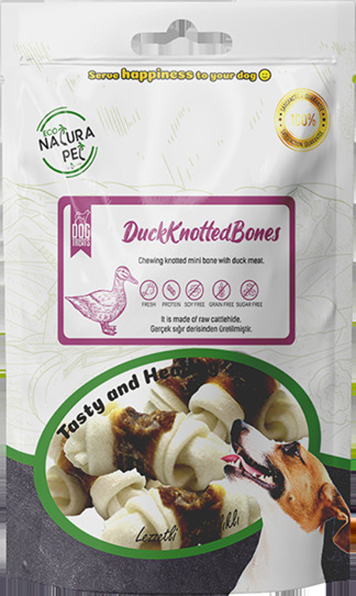 Eco Pet Duck Knotted Bones Ördek Etli Düğüm Kemik 100Gr