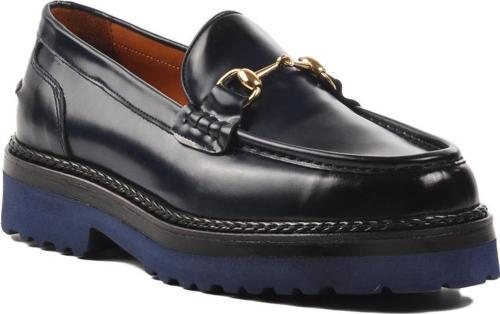 Premium 7710 Lacivert Açma Hakiki Deri Erkek Loafer Ayakkabı