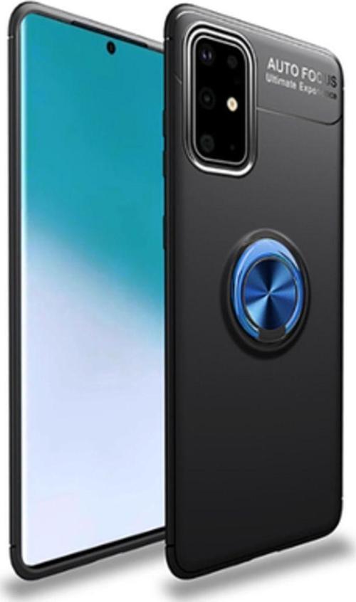 Samsung Galaxy A51 Ultra Koruma Sağlayan Stant Özellikli Yüzüklü Ravel Silikon Kılıf