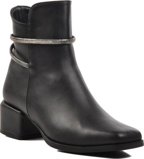 326168 Siyah Cilt Kadın Topuklu Bot