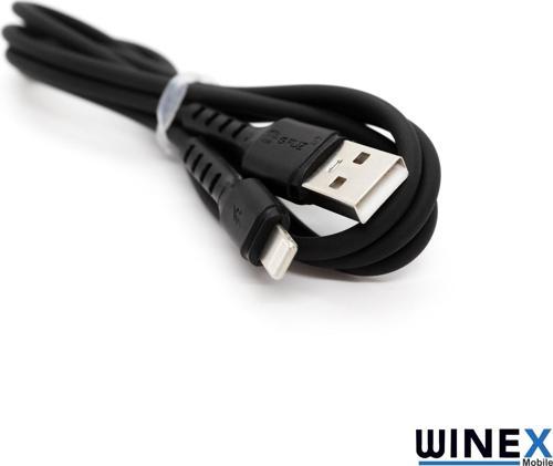 Winex CA116 USBA to Lightning Data ve Şarj Kablosu 3A Siyah