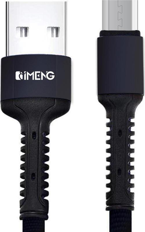 3A UsbA to Micro Pro Braided Örgülü Data ve Hızlı Şarj Kablosu Siyah