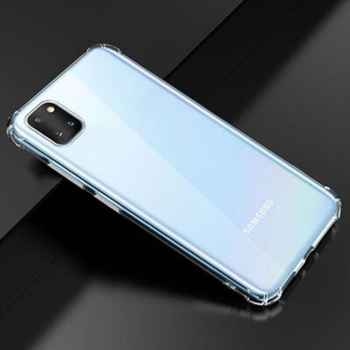 Samsung Galaxy A81 Köşe Korumalı Şeffaf Jelly Premium Silikon Kılıf