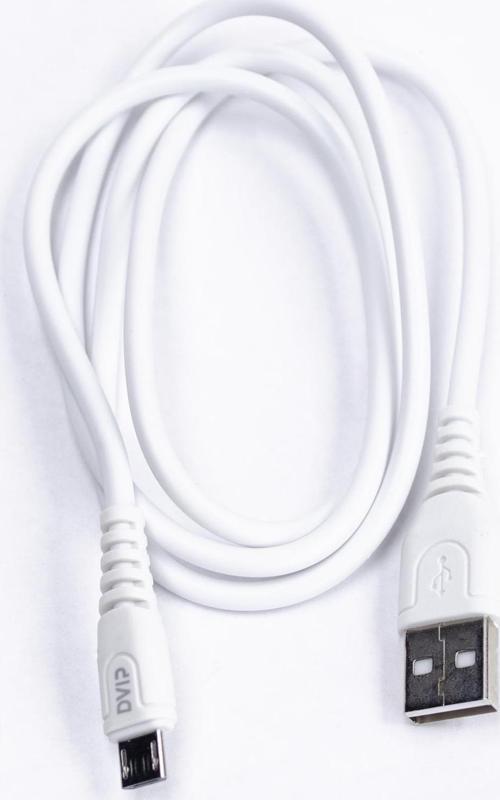 DVIP S01M 6A 67W Fast Charging UsbA to Micro Data ve Hızlı Şarj Kablosu 1M Beyaz