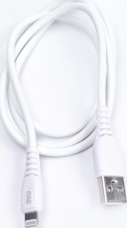 DVIP S01A 6A 67W Fast Charging UsbA to Lightning Data ve Hızlı Şarj Kablosu 1M Beyaz