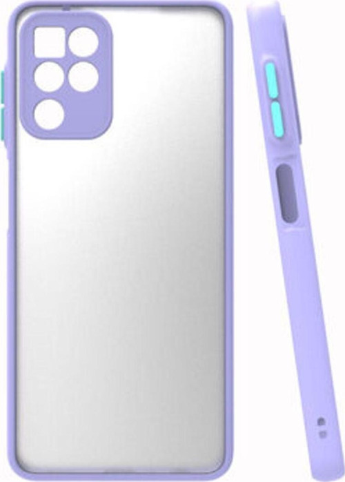 Samsung Galaxy M32 Kenarları Renkli Arkası Buğulu Şık Hux Silikon Kılıf
