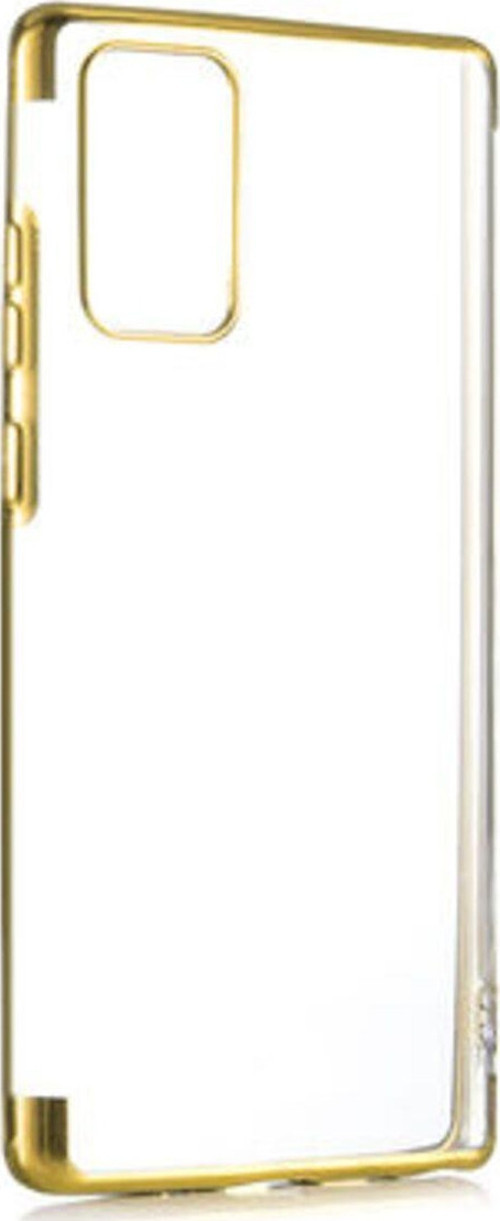 Samsung Galaxy Note 20 Kenarları Renkli Arkası Şeffaf Bosses Premium Silikon Kılıf