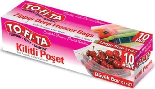 Büyük Boy Kilitli Poşet 10'lu 21x27 Cm