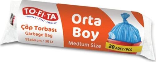 Orta Boy Çöp Torbası 20'li 55 X 60 Cm