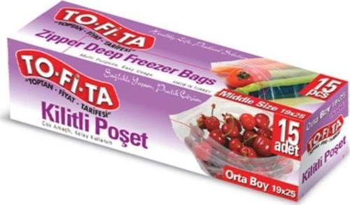 Orta Boy Kilitli Poşet 15'li 19x25 Cm