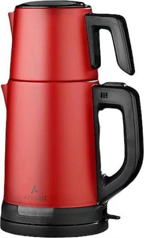 Ar Yıldız The Harmony 1800 W Kırmızı Çelik Çay Makinesi