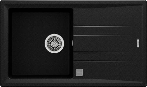 STONE 50 B-TG TEK HAZNELI TEK DAMLALIKLI METALİK SİYAH TEGRANITE EVIYE