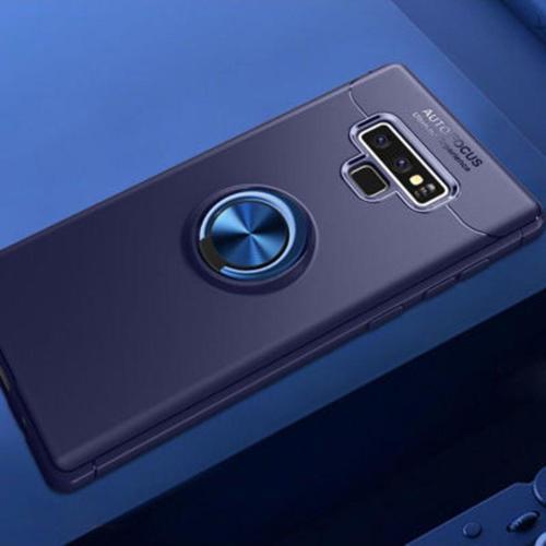 Samsung Galaxy Note 9 Ultra Koruma Sağlayan Stant Özellikli Yüzüklü Ravel Silikon Kılıf
