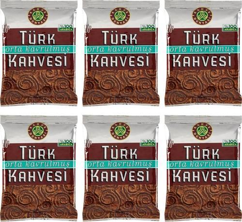 Orta Kavrulmuş Türk Kahvesi 100 gr - 6 lı