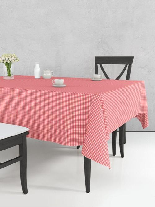 Pöti Kareli Masa Örtüsü Kırmızı 170X170Cm