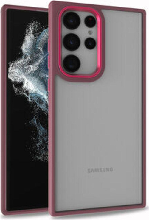 Samsung Galaxy S22 Ultra Şık Görünümlü Ve Arkası Şeffaf Flora Premium Kılıf