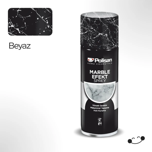 ÖZEL AMAÇLI SPREY MERMER MARBLE EFEKT BOYA BEYAZ 200ML