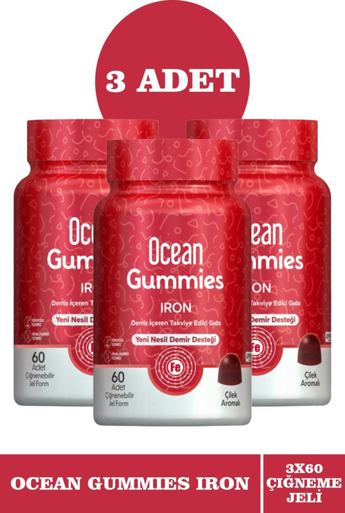 Gummies İron 60 Çiğneme Formu 3 Adet