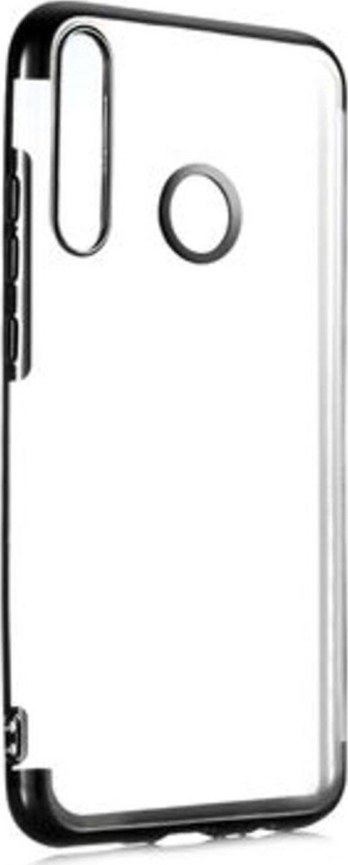 Huawei P40 Lite E Kenarları Renkli Arkası Şeffaf Bosses Premium Silikon Kılıf