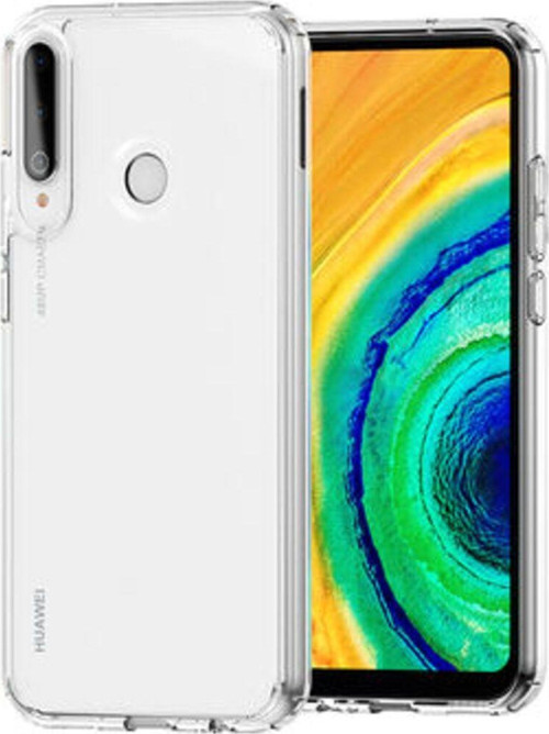 Huawei P40 Lite E Tam Koruma Sağlayan Sert Ve Şeffaf Coss Premium Silikon Kılıf