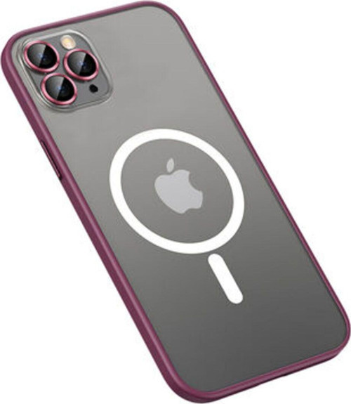 İphone 11 Pro Max Kılıf Magsafe Özellikli Şık Mokka Wireless Kapak