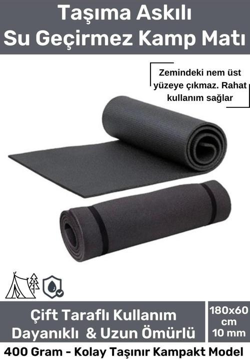 Taşıma Askılı Su Geçirmez Konforlu Kalın Rahat Çift Taraflı Çadır Uyku Yer Minderi 10mm Kamp Matı
