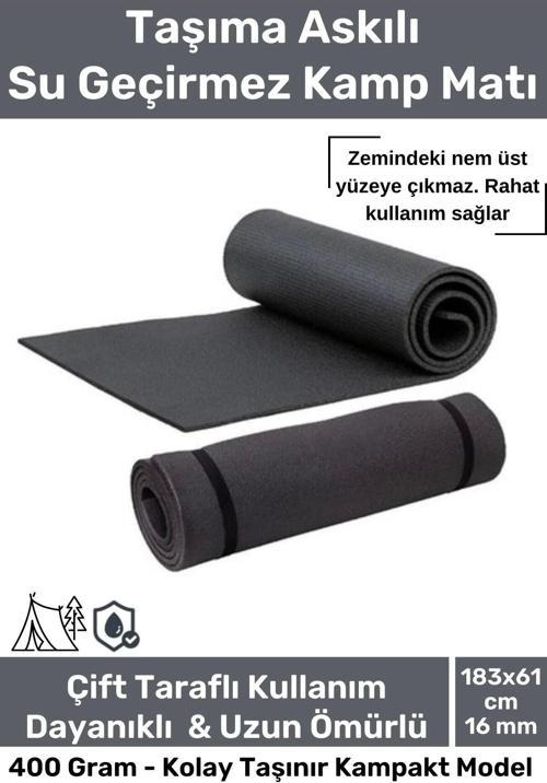 Taşıma Askılı Su Geçirmez Konforlu Kalın Rahat Çift Taraflı Çadır Uyku Yer Minderi 16mm Kamp Matı