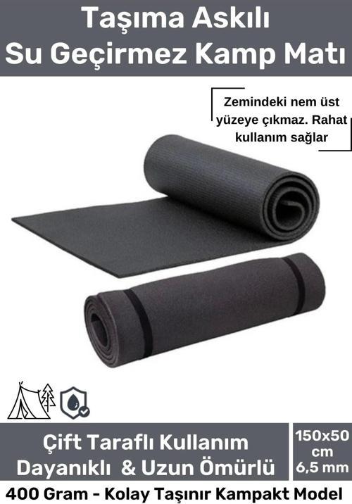 Taşıma Askılı Su Geçirmez Konforlu Kalın Rahat Çift Taraflı Kamp Zemin Çadır Uyku Matı Yer Minderi
