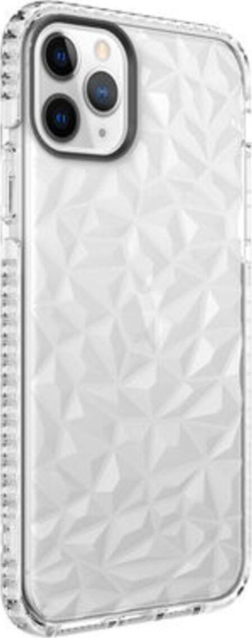 İphone 11 Pro Max Piramit Desenli Transparan Şık Buzz Silikon Kılıf