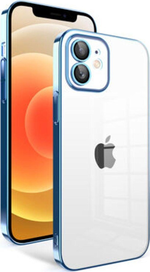 İphone 12 Kılıf Kamera Korumalı Ve Renkli Çerçeveli Garaj Kapak