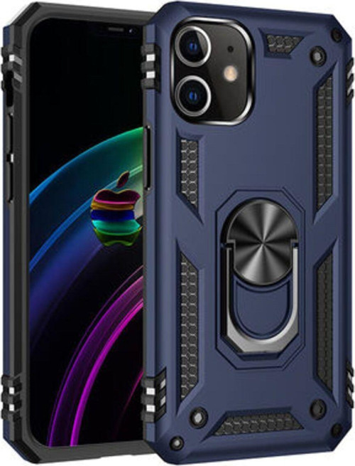 İphone 12 Mini Çift Katmanlı Ve Yüzüklü Tam Koruma Vega Premium Kılıf