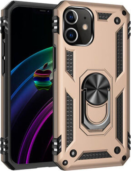 İphone 12 Mini Çift Katmanlı Ve Yüzüklü Tam Koruma Vega Premium Kılıf