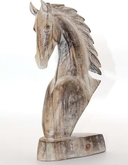 Ahşap At Büstü