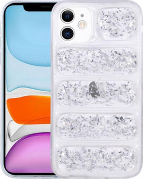 İphone 12 Simli Dalga Premium Silikon Kılıf