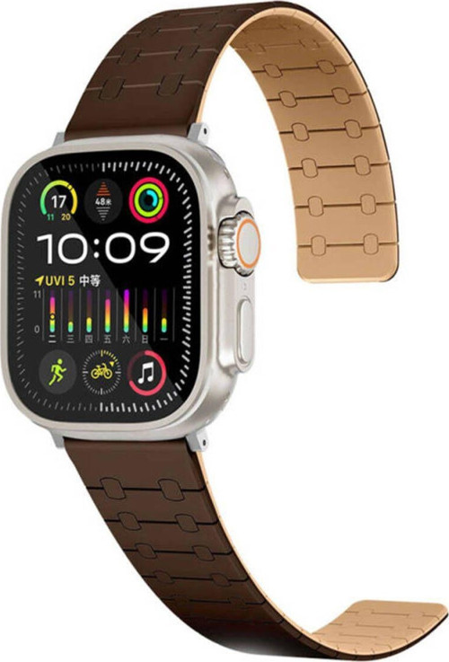 Apple Watch 7 45Mm Krd-111 Çizgili Desenli Silikon Kordon