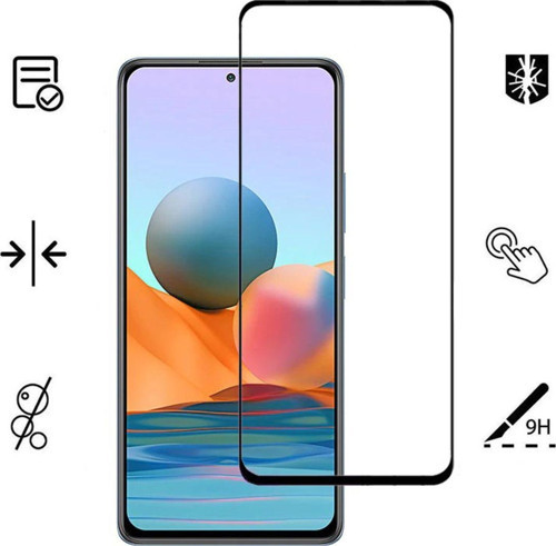 Redmi Note 10S Esnek Yapılı Ekranı Tam Kaplayan Seramik Ekran Koruyucu