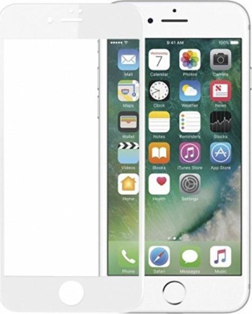 İphone 6S Plus Esnek Yapılı Ekranı Tam Kaplayan Seramik Ekran Koruyucu Beyaz