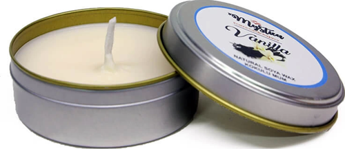Soya Wax Mum Kokulu Tenekede Vanilla