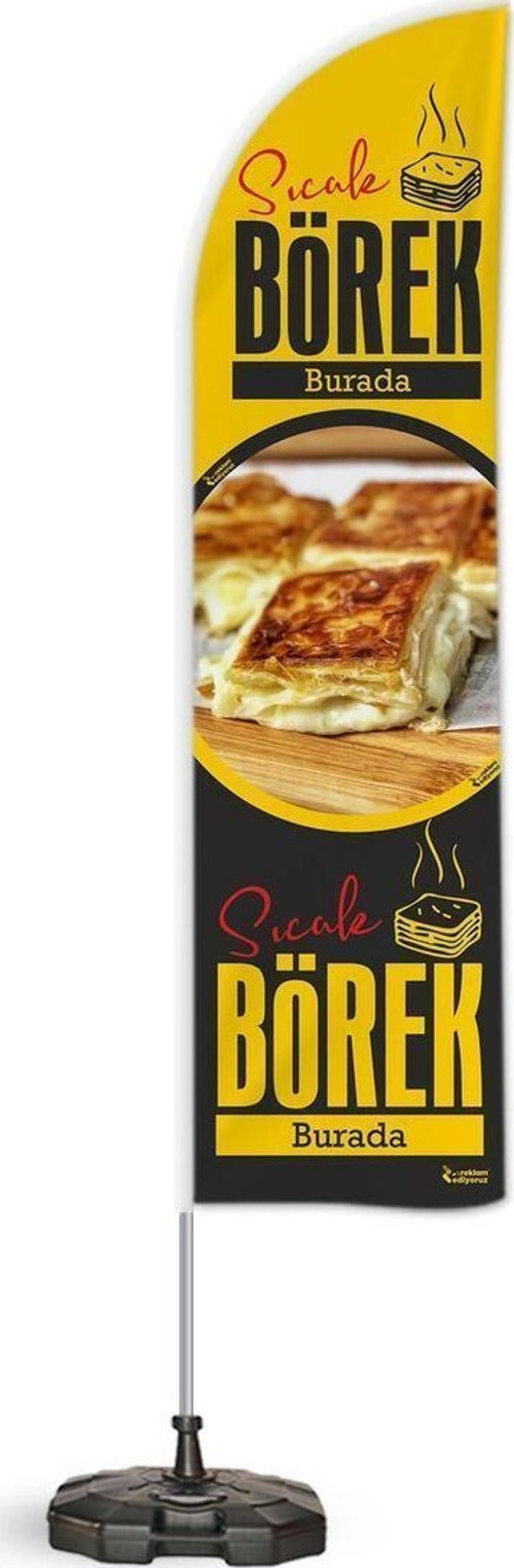 Börek Temalı Yelken BayrakV1