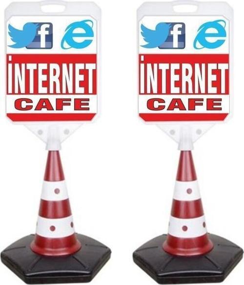 Internet Temalı Reklam Ve Uyarı Dubası 2 Adet