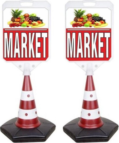 Market Temalı Reklam Ve Uyarı Dubası 2 Adet