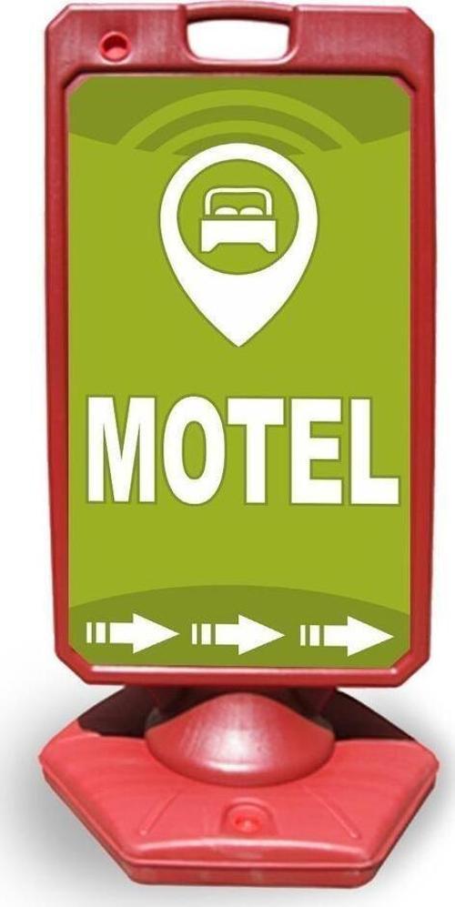 Motel Reklam Ve Yönlendirme Uyari Dubasi A Tabela Kırmızı