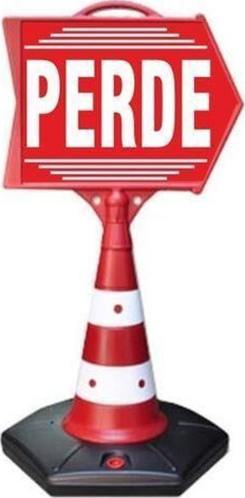 Perde Temalı Uyarı Ve Yönlendirme Ok Dubası