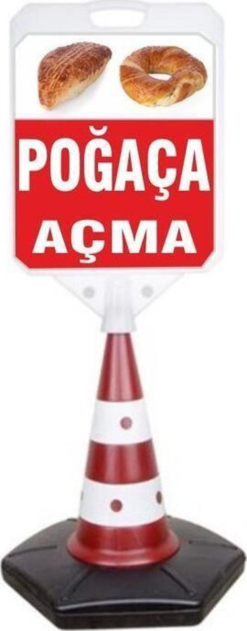 Pogaca Acma Temalı Reklam Ve Uyarı Dubası 1 Adet