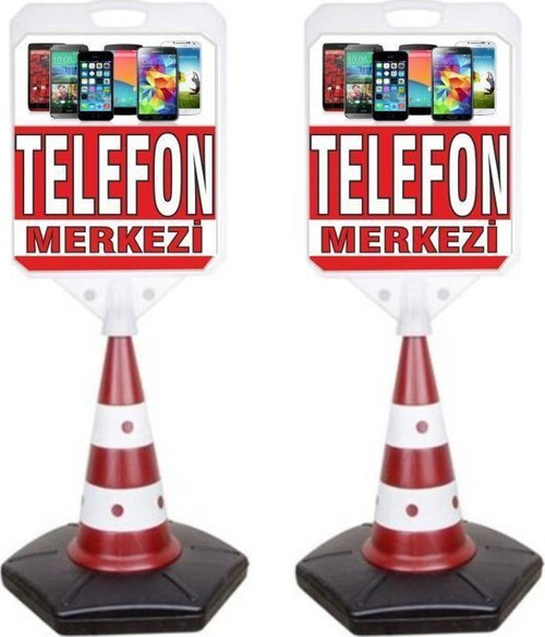 Telefon Merkezi Temalı Reklam Ve Uyarı Dubası 2 Adet