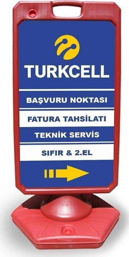 Turkcell Reklam Ve Yönlendirme Uyari Dubasi A Tabela Kırmızı